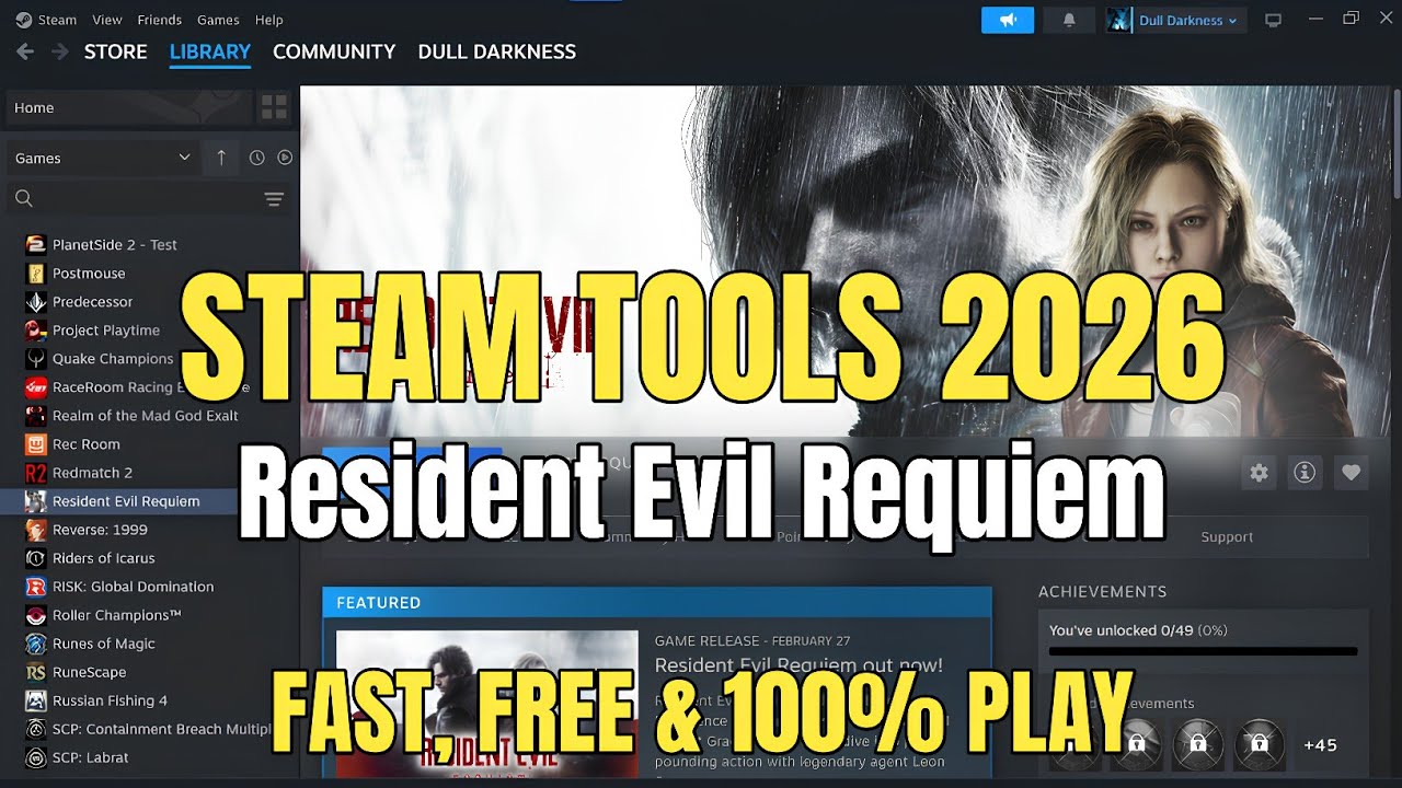 Steam Tools 2026 Resident Evil Requiem - Full Guide