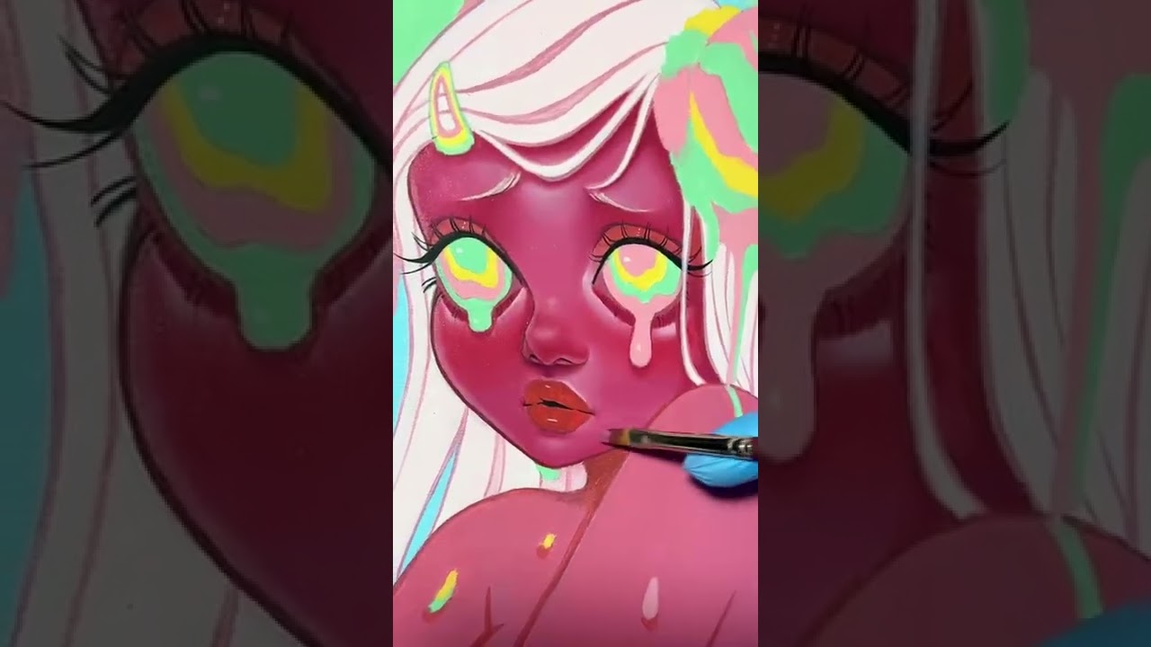 Rainbow Sherbet full painting process video