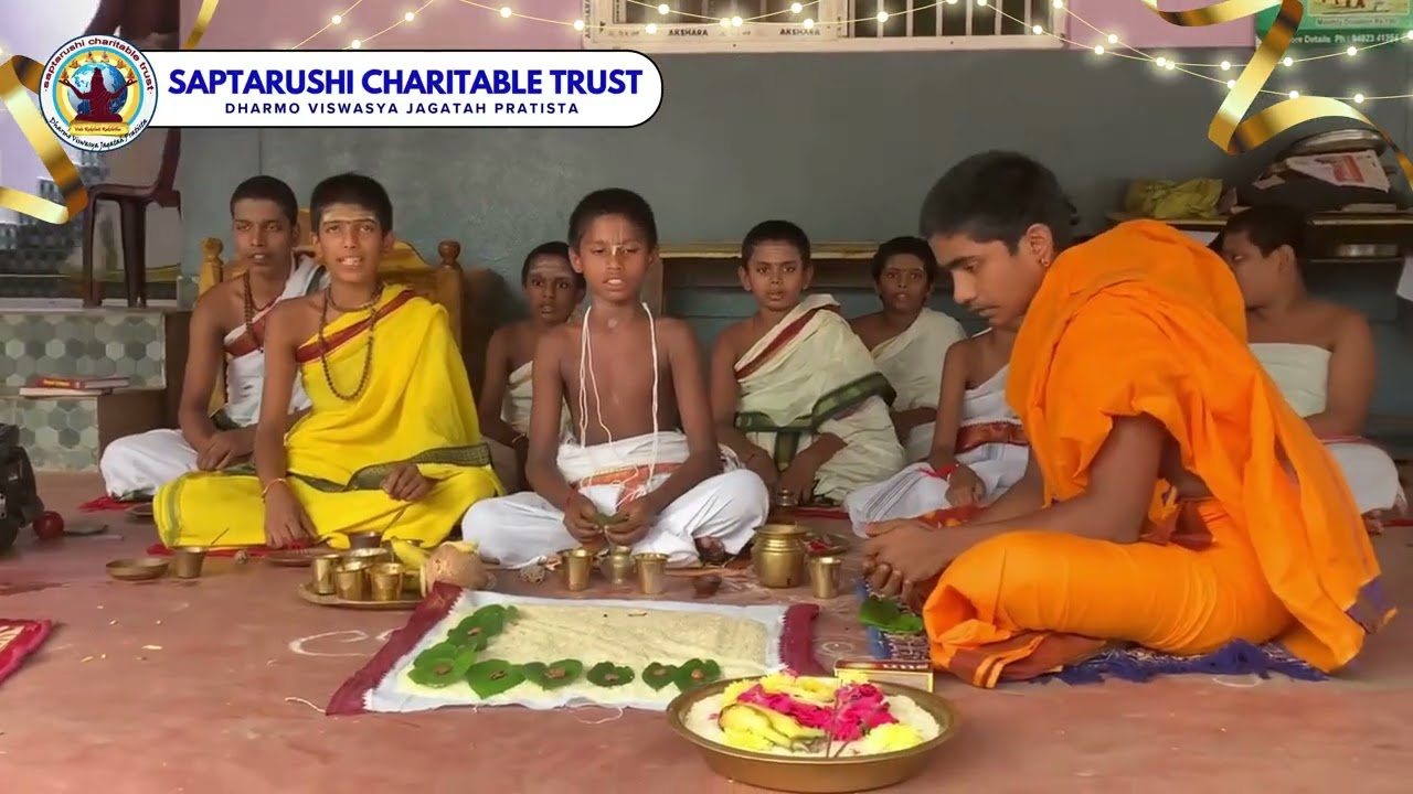 🌕 Shravan Pournami Special at Saptarushi Veda Patasala 🌕 | SAPTARUSHI CHARITABLE TRUST