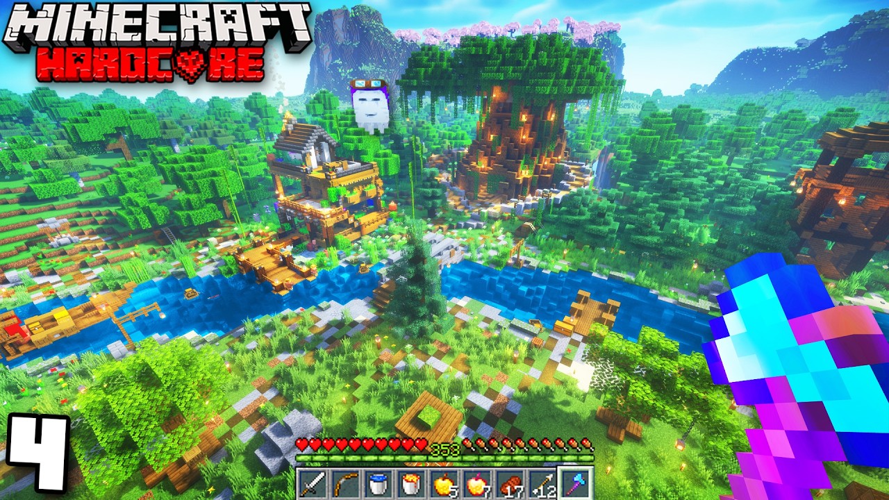I Transformed a RIVER in Minecraft Hardcore!
