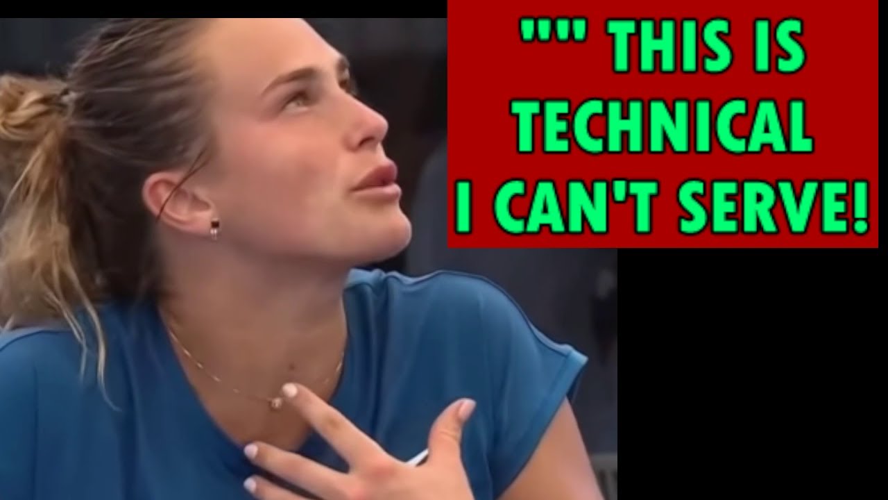 Sabalenka EMOTIONAL MENTAL BREAK DOWN SERVING FROM HAND DOUBLE FAULTS CRYING