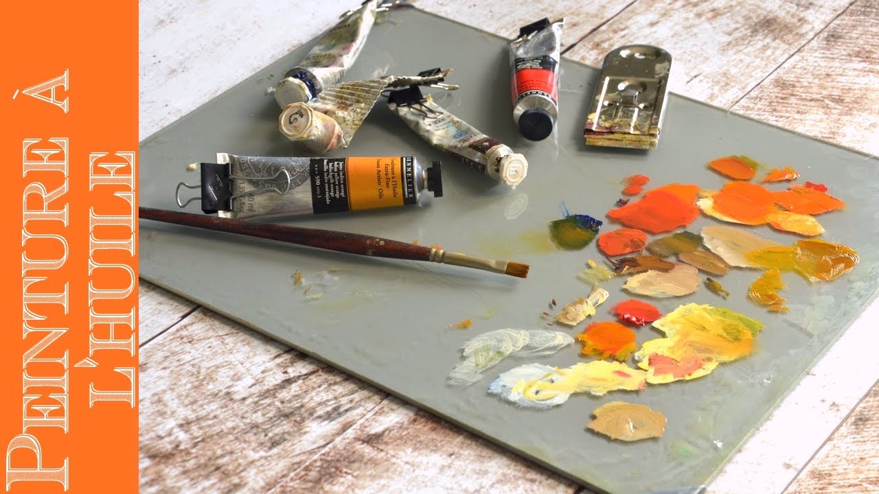 [🎨 Peinture à l'huile] La palette en verre