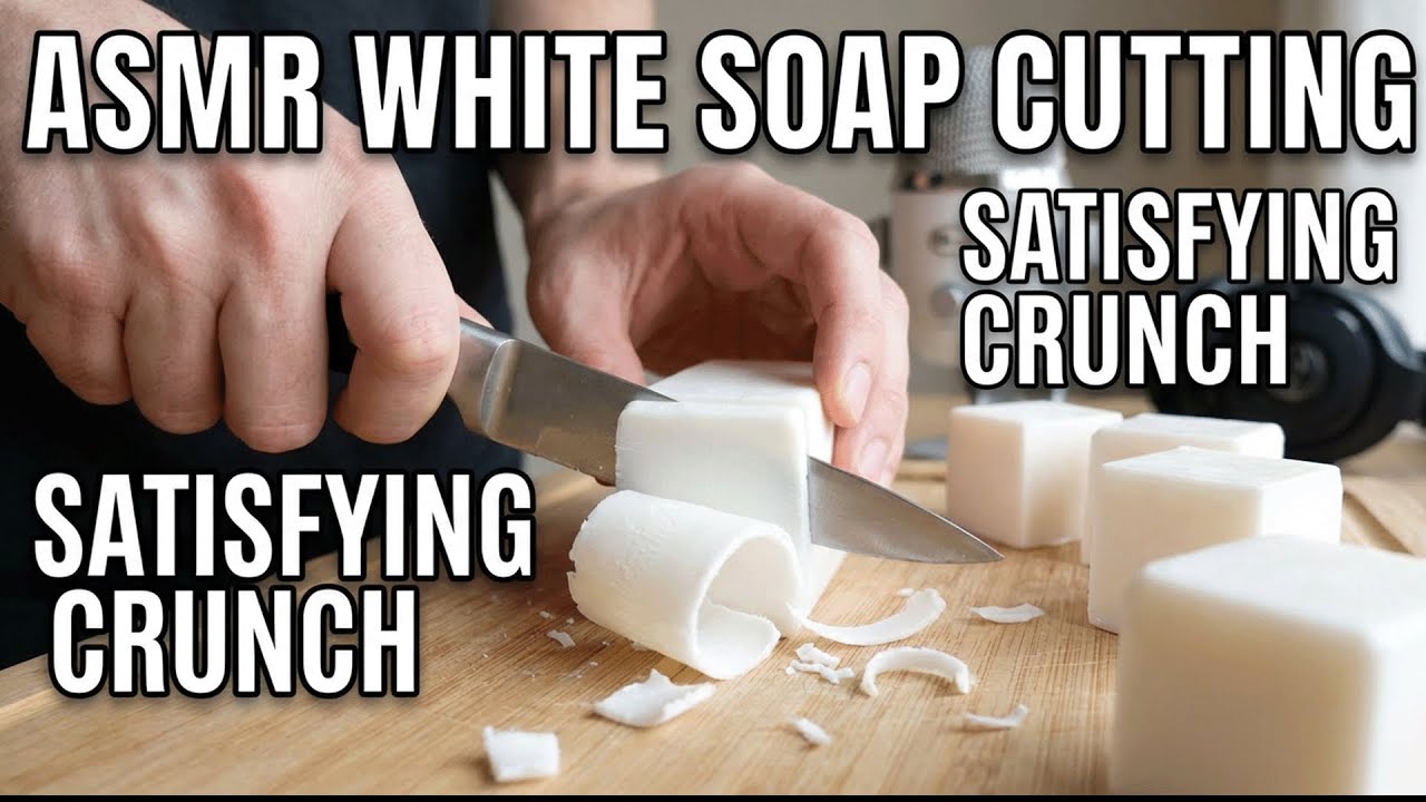 Cutting White Soap You Can’t Stop Watching #SoapCinema #SoapCutting #Satisfying #ASMR