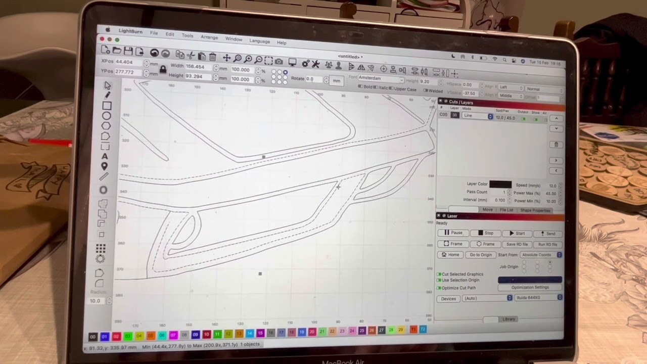 Creating Cut files from an iPad drawn drawing… using lightburn