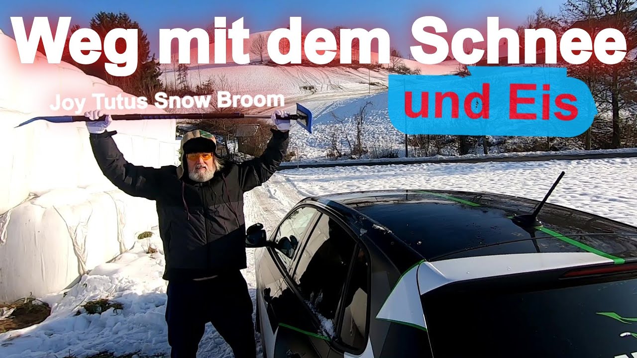 Auto von Schnee und Eis befreien | Joy Tutus Snow Broom S-Type | Werbung