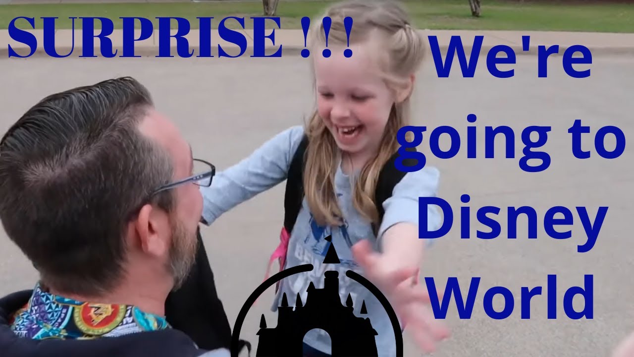 Surprising a 5 year old with a trip to Disney World!