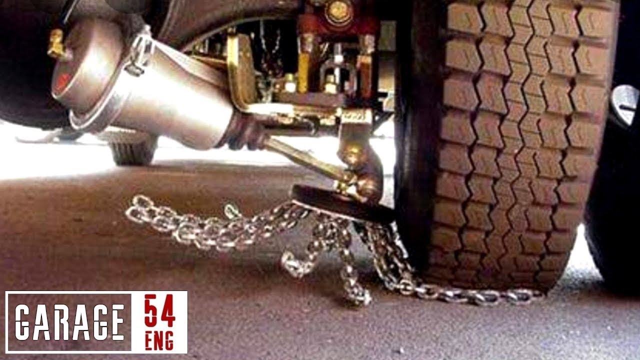 DIY spinny chains for grip on snow/ice