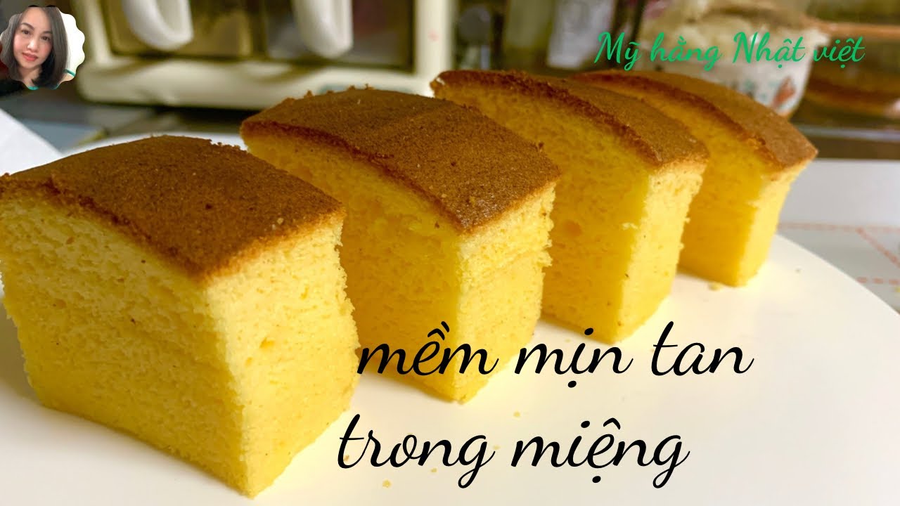 Bông Lan / Với 2 Trứng Gà / Công Thức Castella Bánh Mềm Mịn Như Bông 