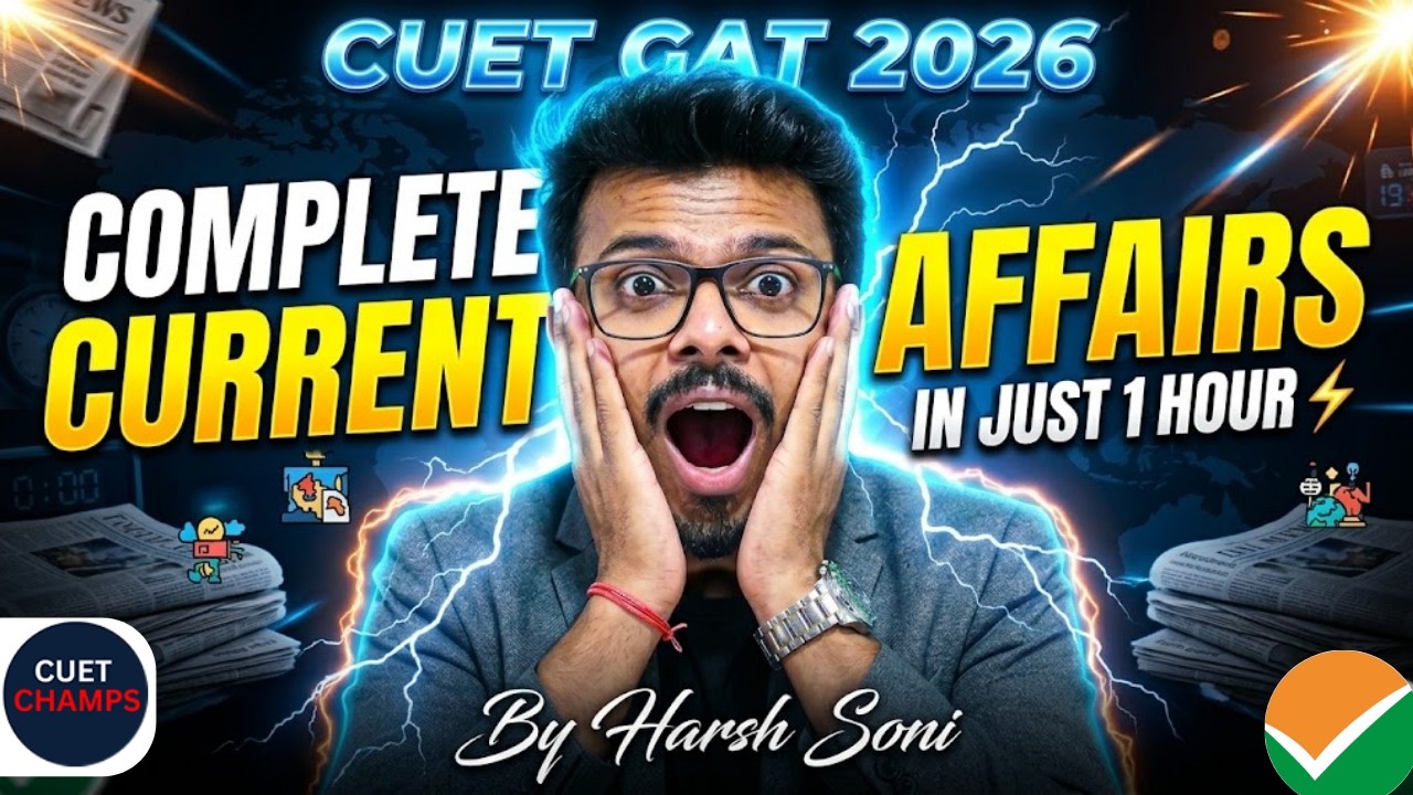 Complete CA in 1 HOUR | CUET 2026 | By Harsh Soni