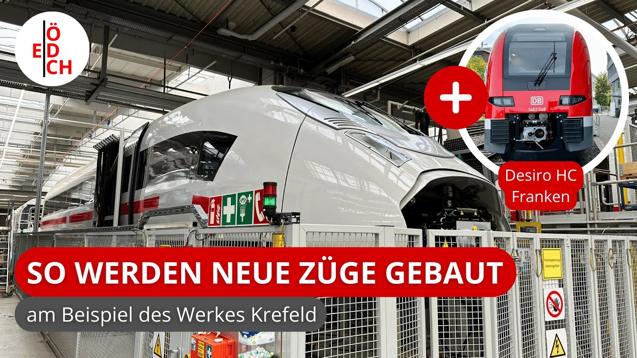 So werden Triebzüge in Deutschland gebaut! + Exklusiver Einblick in den Franken-Thüringen-Express!