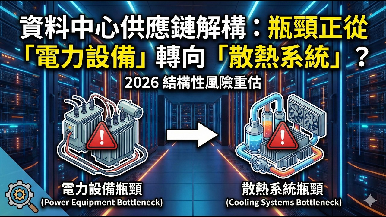 資料中心：瓶頸正從「電力設備」轉向「散熱系統」？2026 結構性風險重估