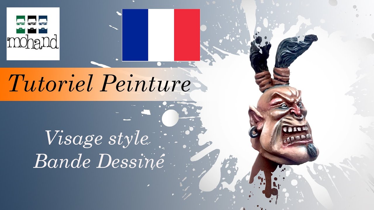 Comment Peindre : Un visage style BD ( Ghorghor Bey - Ilyad Games - Chronique de la lune Noir )