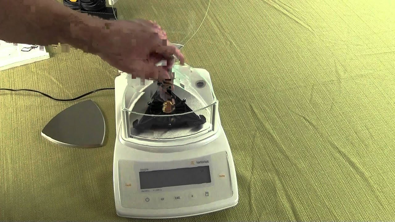 How to setup Sartorius milligram balance