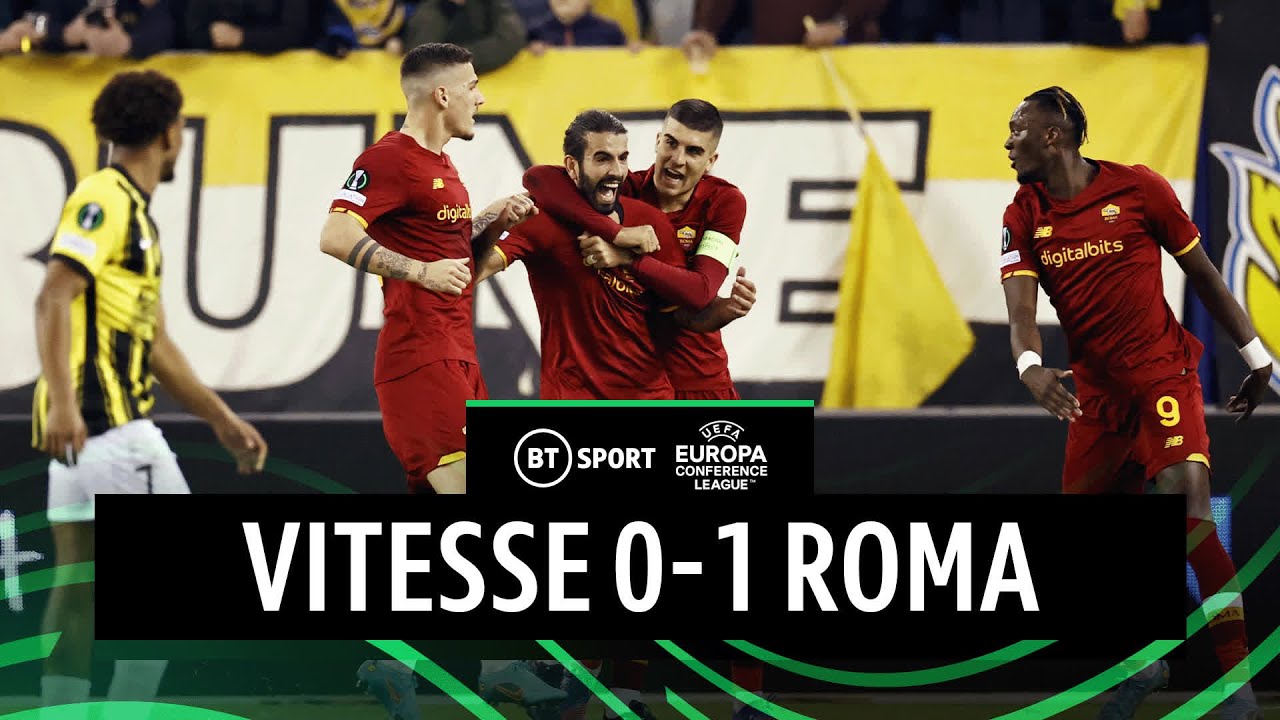 Vitesse v Roma (0-1) | Sergio Oliveira Scores AND Sees Red | Conference League Highlights