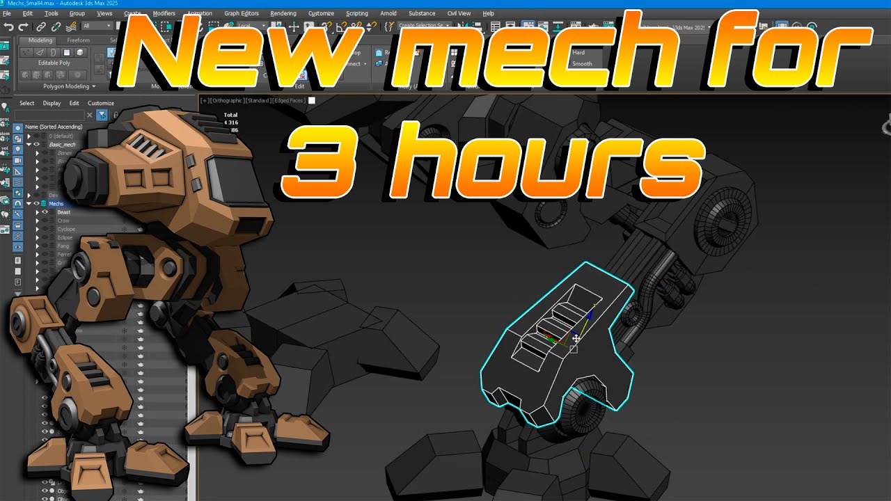 Hawk mech modeling