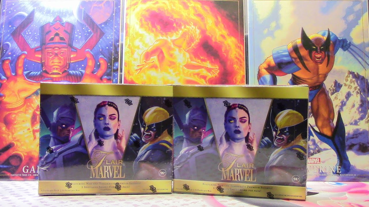I GOT A CASE HIT! Flair Marvel 2-Box Break