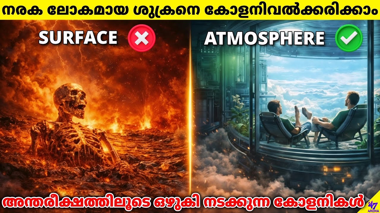 Living Above Hell: Why Floating Cities On Venus Beat Mars? | Malayalam Space Fact Science | 47 ARENA