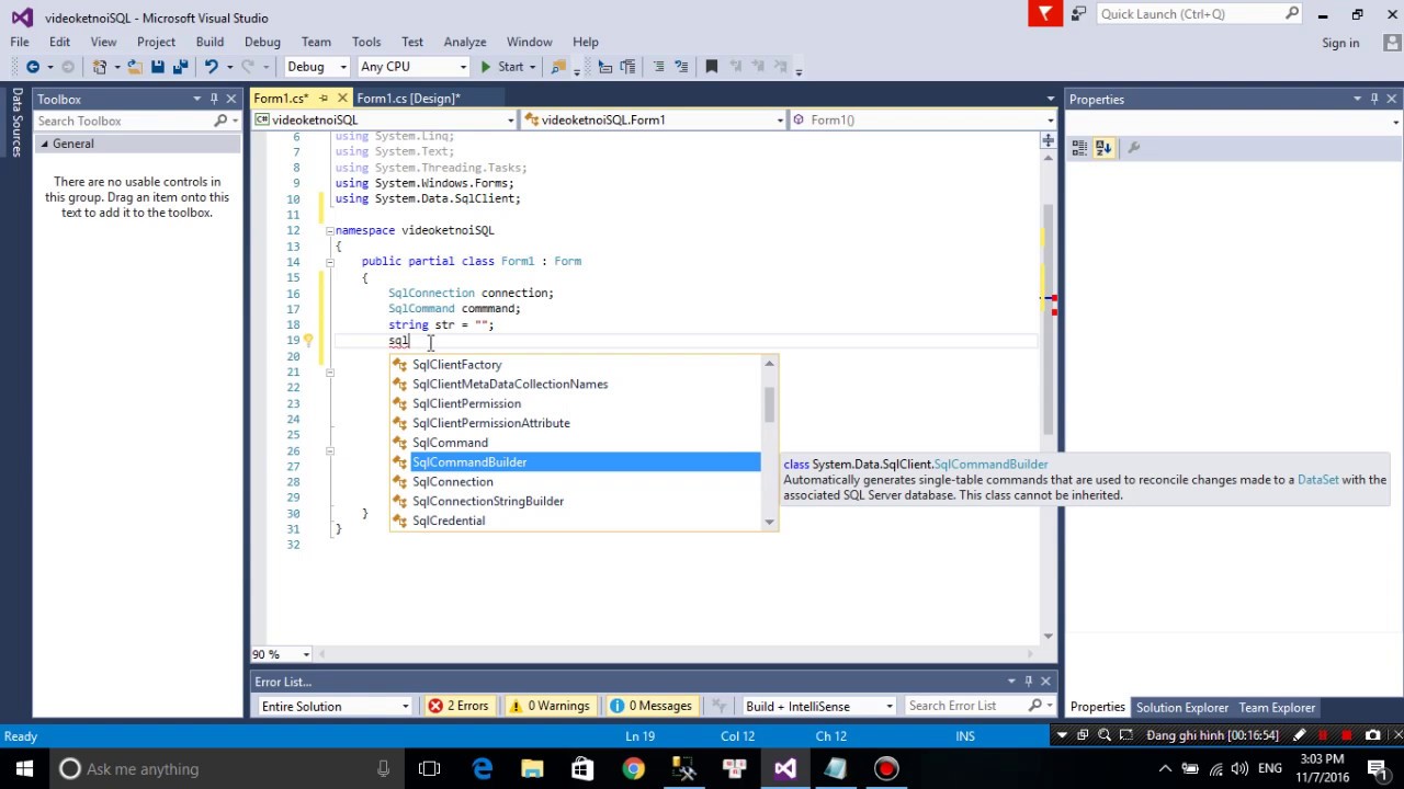 kết nối SQL với form trong c# , datagirdview , thêm, xóa sửa dử liệu trong datagirdview