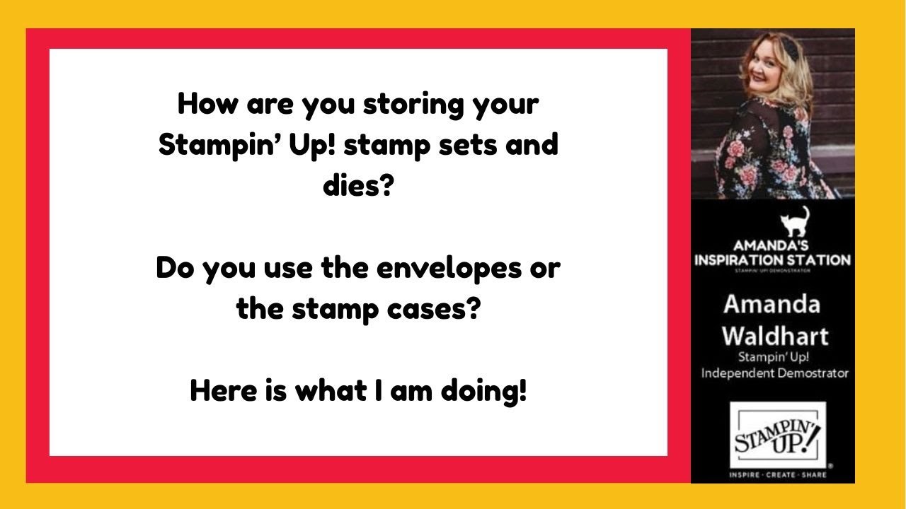Changing My Older Stamp Sets/Dies Out of DVD Cases and into Envelope Pockets