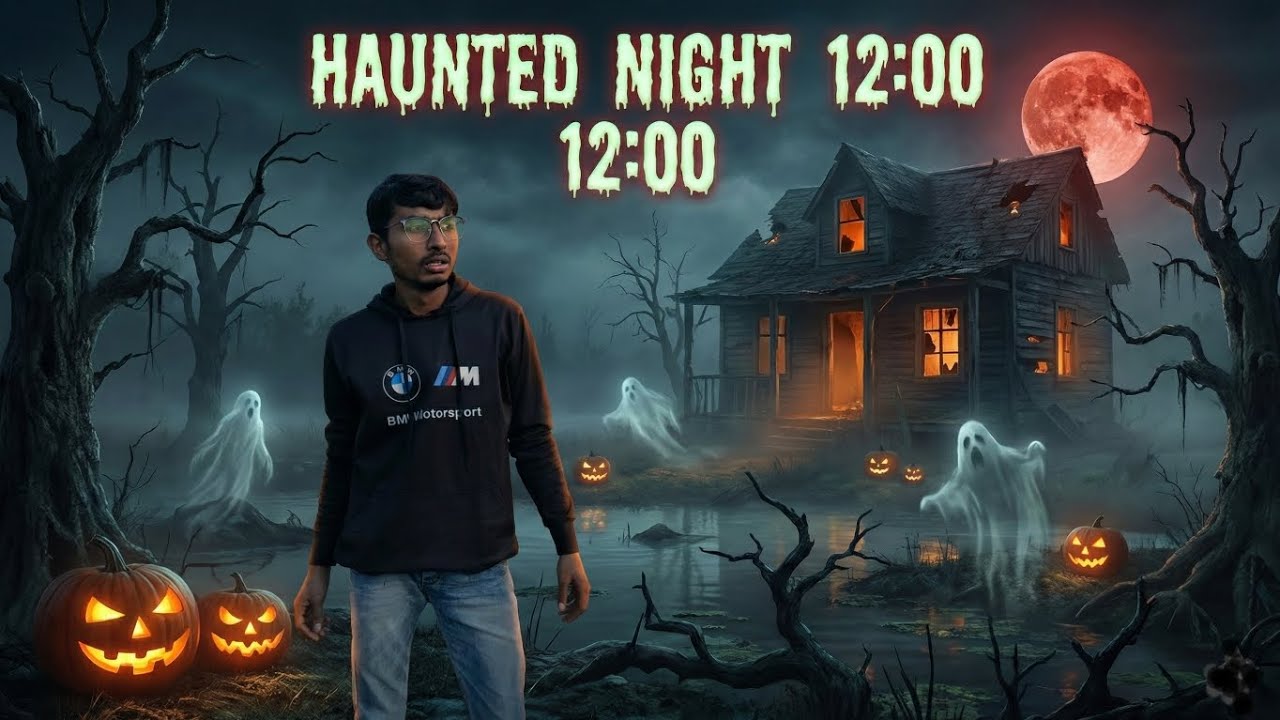 Haunted night 12:00.🥵☠️  भूतिया रात को १२:००।