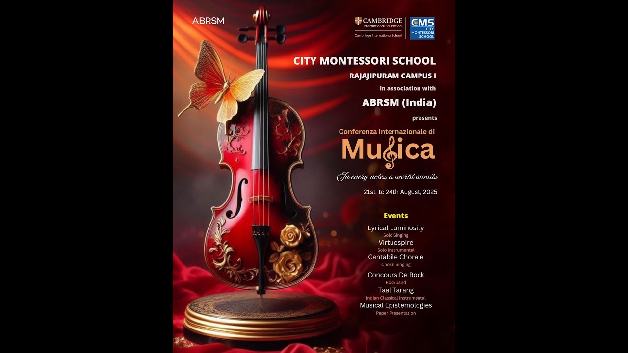 Inaugural Ceremony of International Music Conference organized by CMS Rajajipuram Campus I.