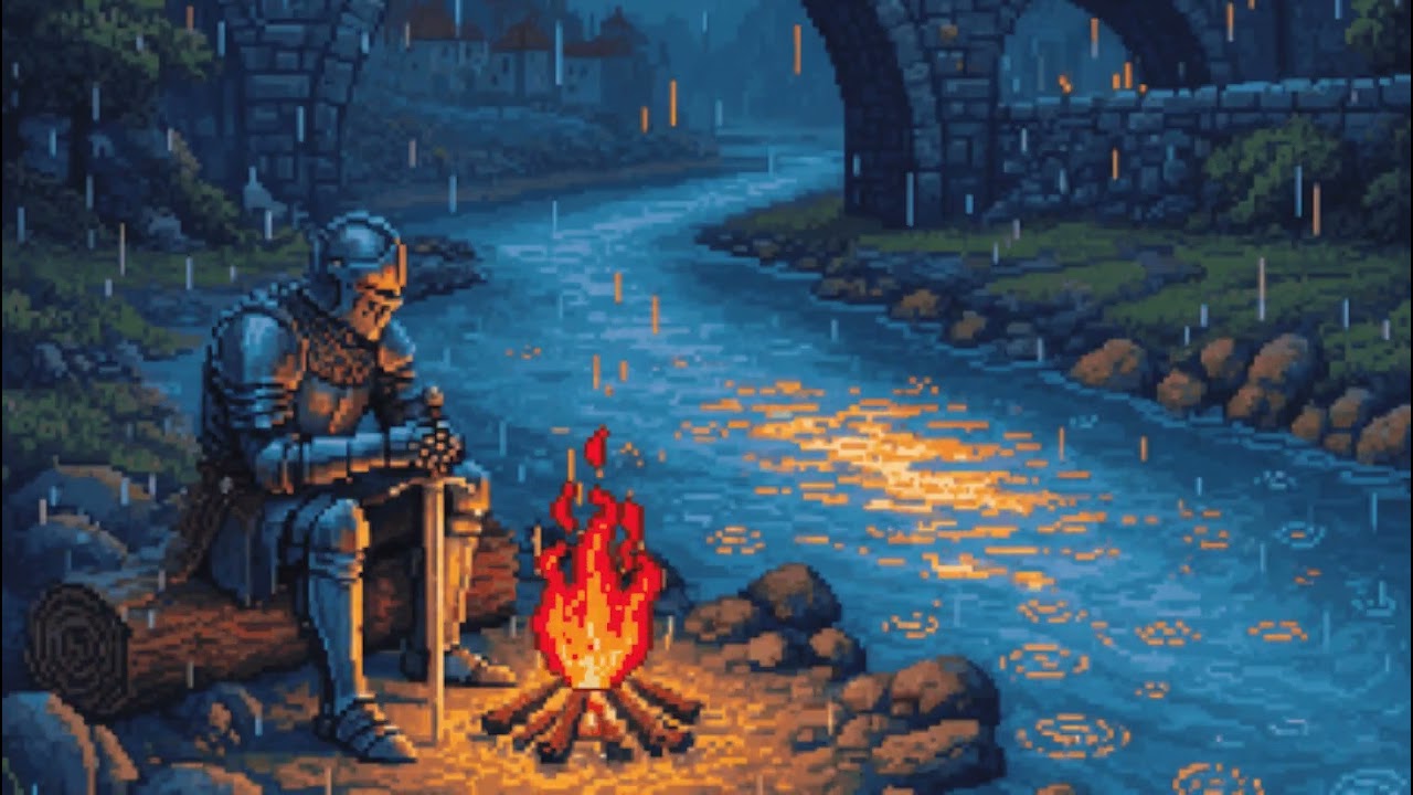 Rest… Let the Medieval Rain Calm Your Mind | Ambient Fantasy Music