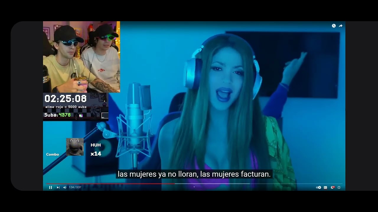 Reaccion de Robleis y Rubius a la BZRP Session de Shakira