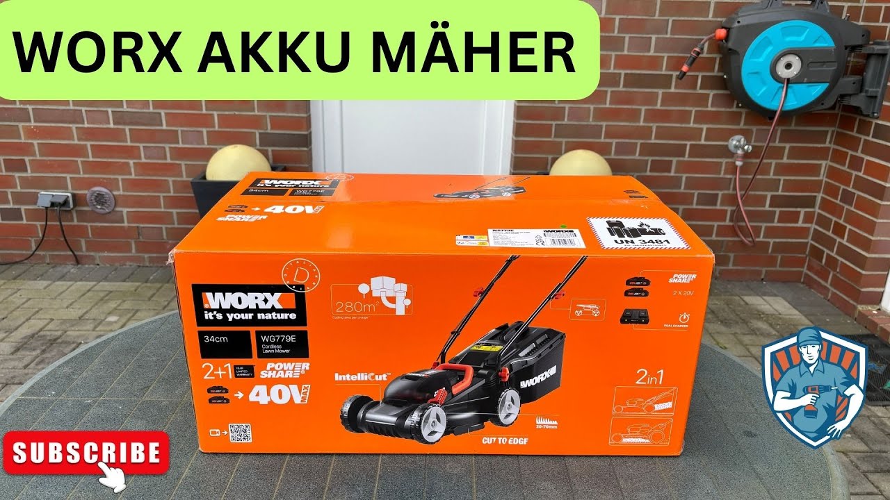 TEST - WORX Akku-Rasenmäher WG779E