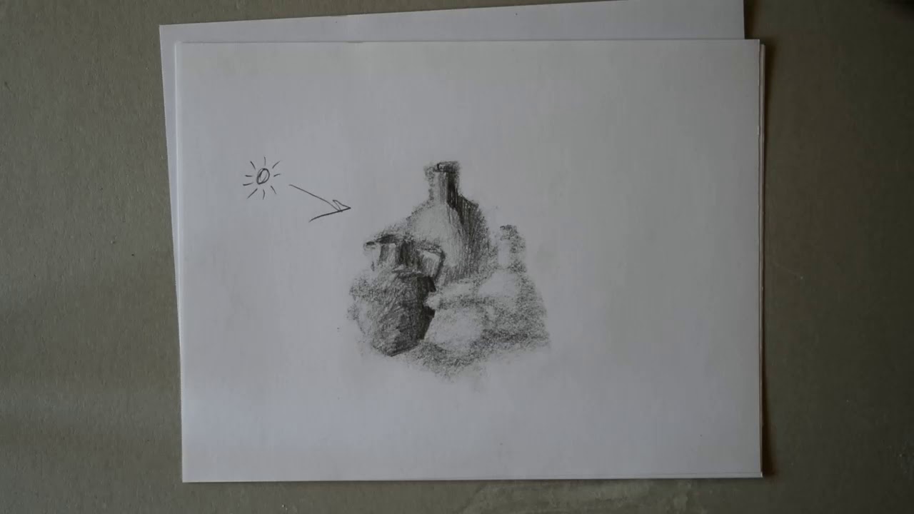 DISEGNARE UNA NATURA MORTA corsi di disegno online SAVVV  Valerio Villani GHOST DRAWING
