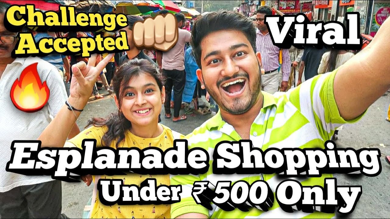 ₹500 in New Market ( Esplanade ) Haul Challenge |  New Market Summer Collection 2023 #newmarketvlog