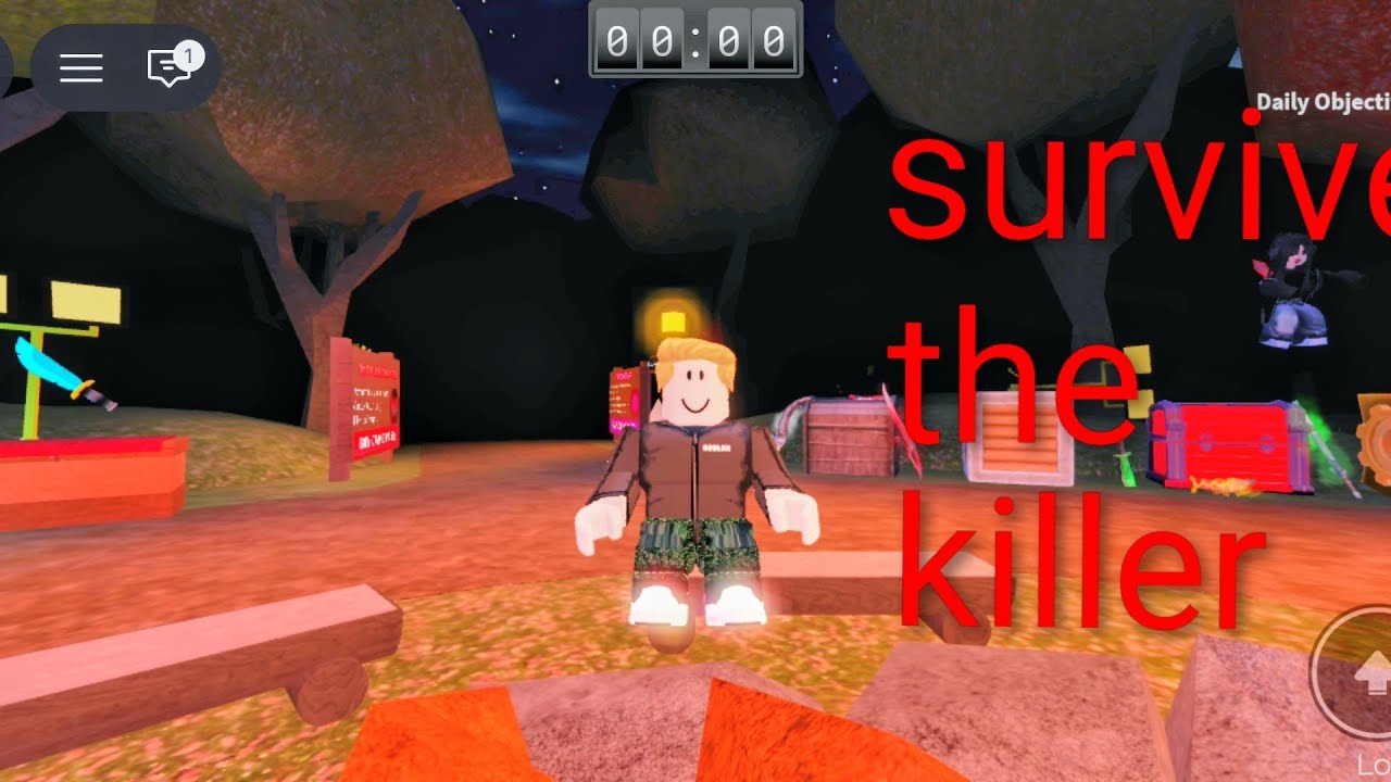 Survive the killer. Roblox game.