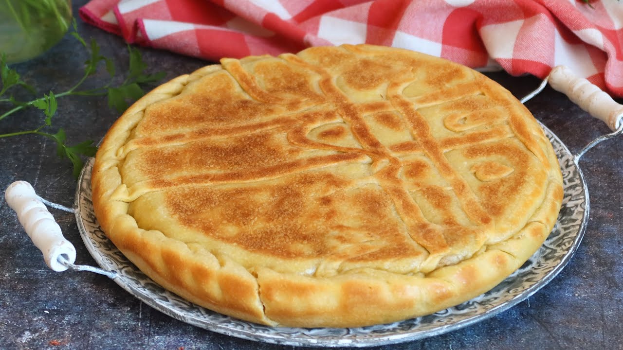 EMPANADA DE POLLO SIN HORNO con masa casera.