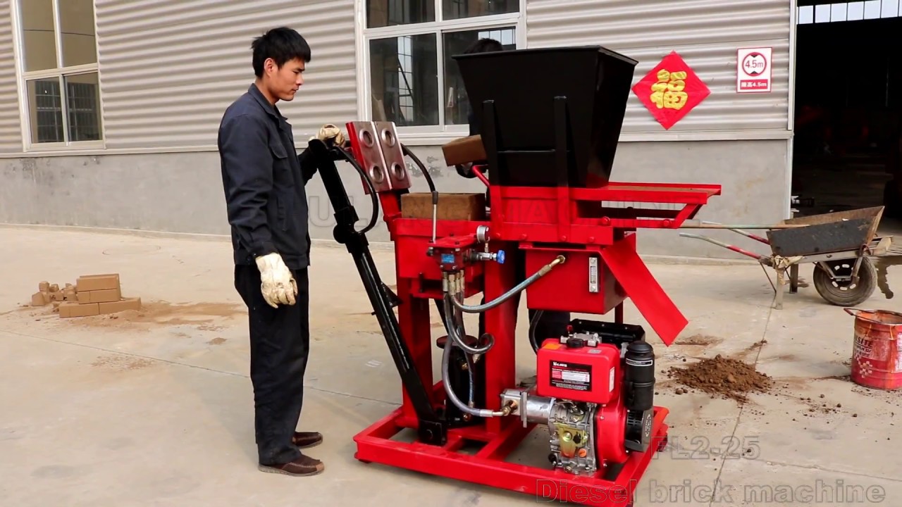 FL2 25 manual compressed earth block machine for sale