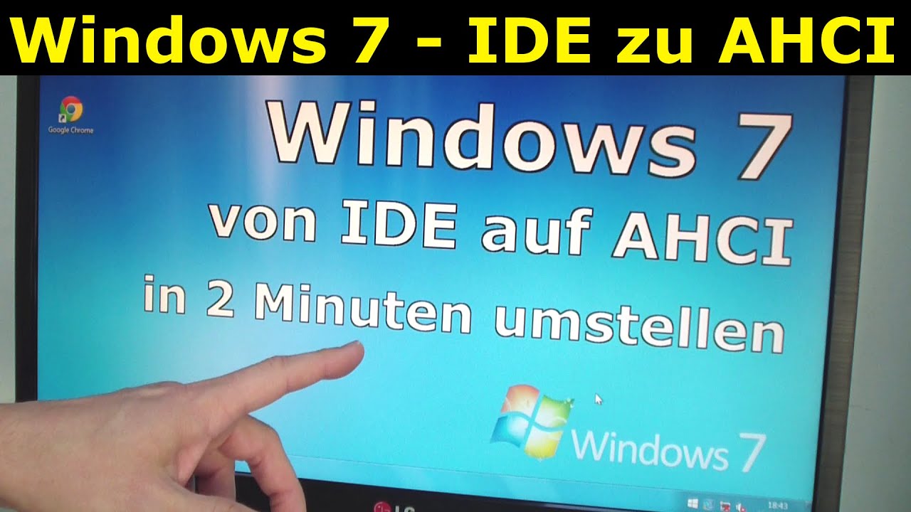 Windows 7 - IDE auf AHCI umstellen