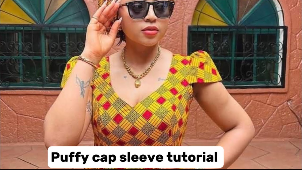 How to cut and sew a puffy cap sleeve