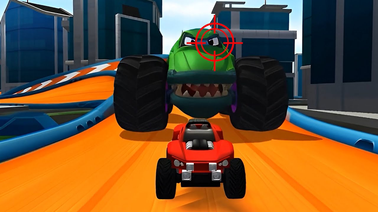 Hot Wheels Unlimited 2: Давайте погоняем 2 Dawgzilla на большом Мега-Рексе