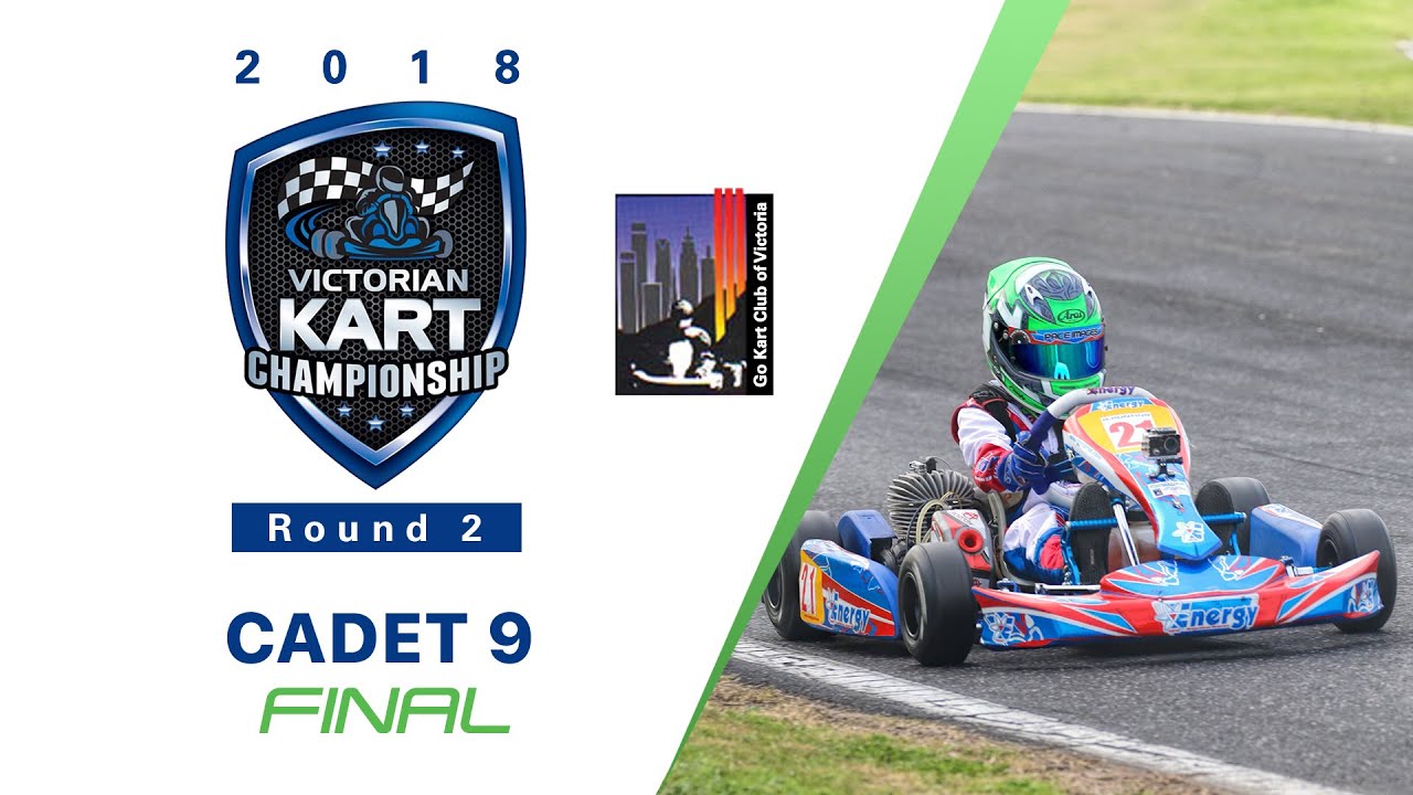 2018 Victorian Kart Championship Round 2 Cadet 9 class final at Go-Kart Club of Victoria