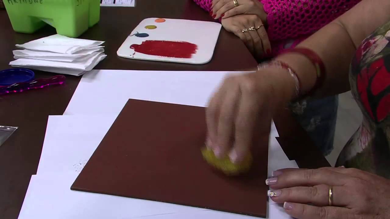 Mulher.com 14/01/2015 Tecnica Ferrugem no MDF por Ana Gomes Parte 1