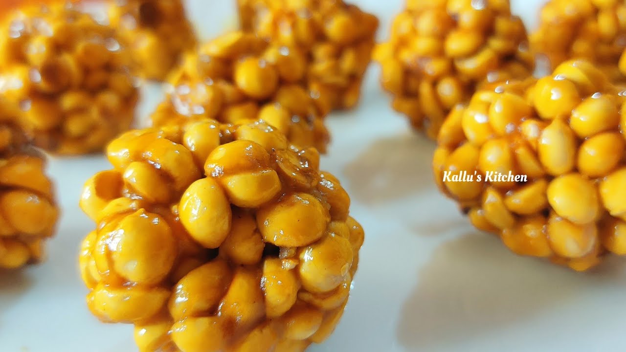 Chana Dal Sweet Recipe with Jaggery || Pottukadalai Urundai || Bengal Gram Sweet Recipe