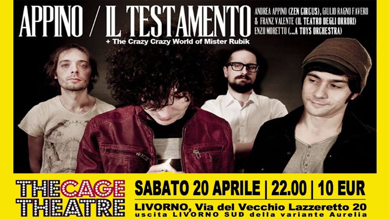 Live at Cage, Livorno - Andrea Appino - Fuoco! (Il testamento)