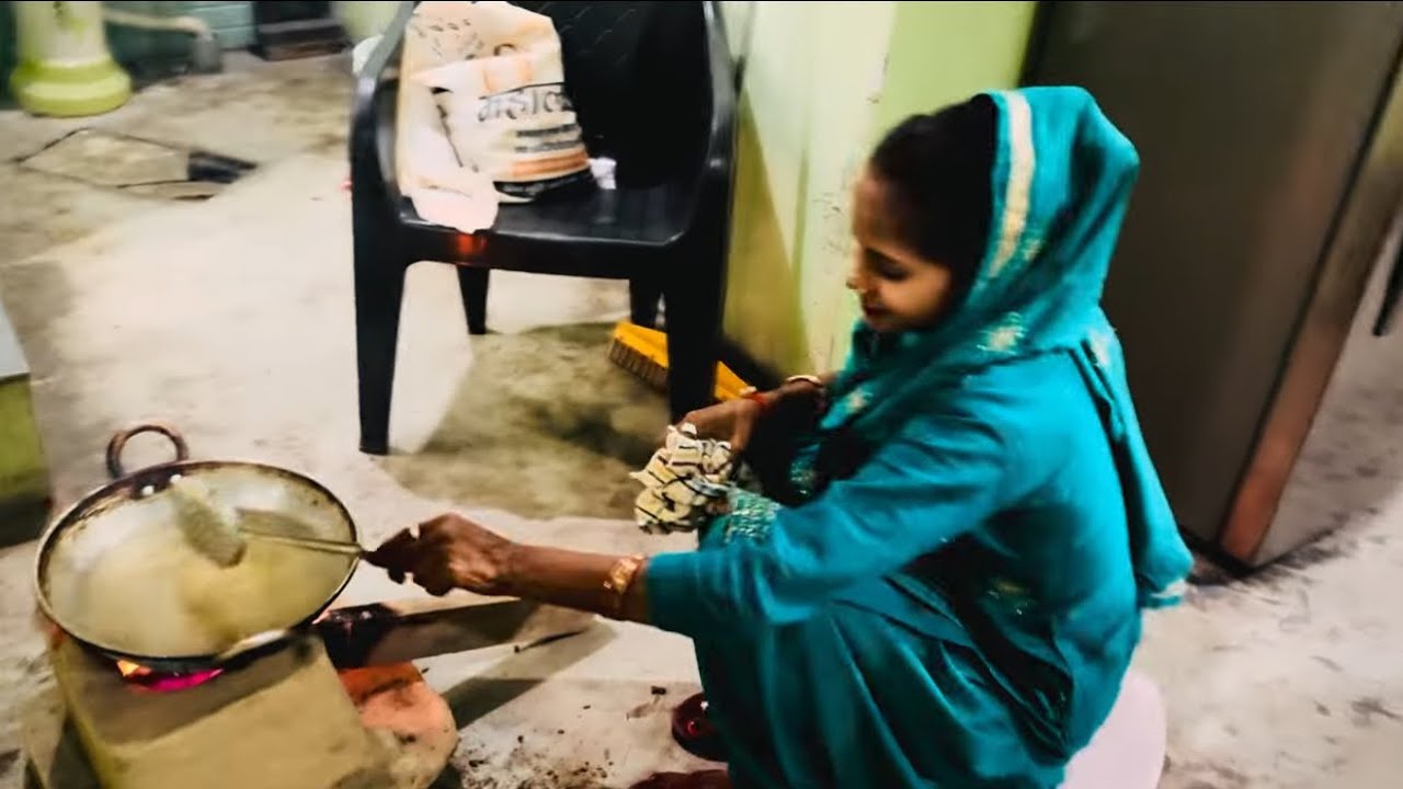 आज़ की नई दुल्हन ने खाना 🍛 बनाने की रस्म