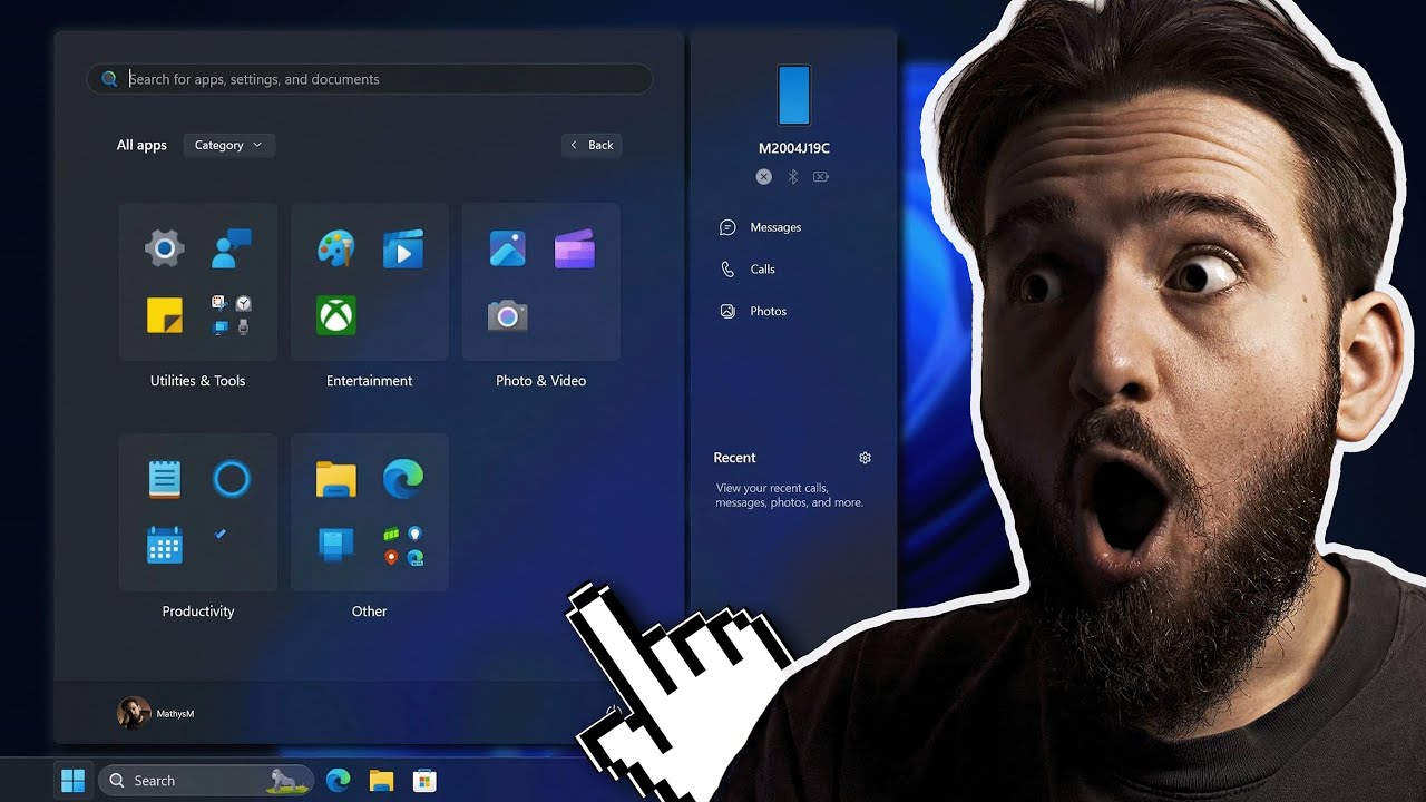 Voici comment activer le NOUVEAU menu D&eacute;marrer cach&eacute; de Windows 11