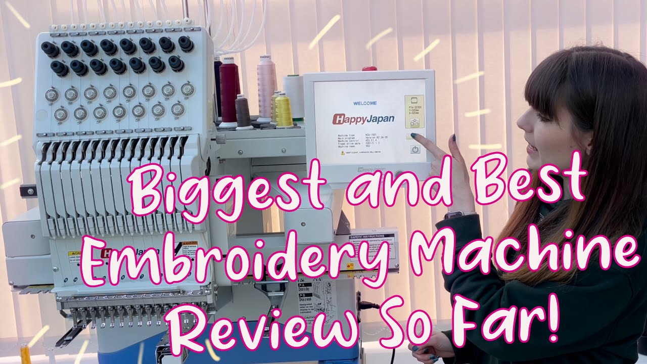 Industrial Embroidery Machine Review, Happy Japan HCU