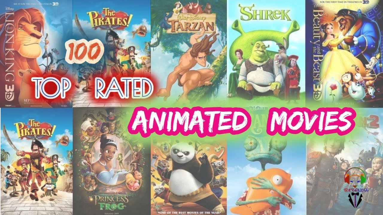 100 TOP RATED ANIMATED MOVIES