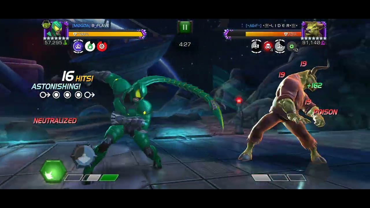 Mcoc - Alliance War 5 - Scorpion Vs Rintrah - Node 1
