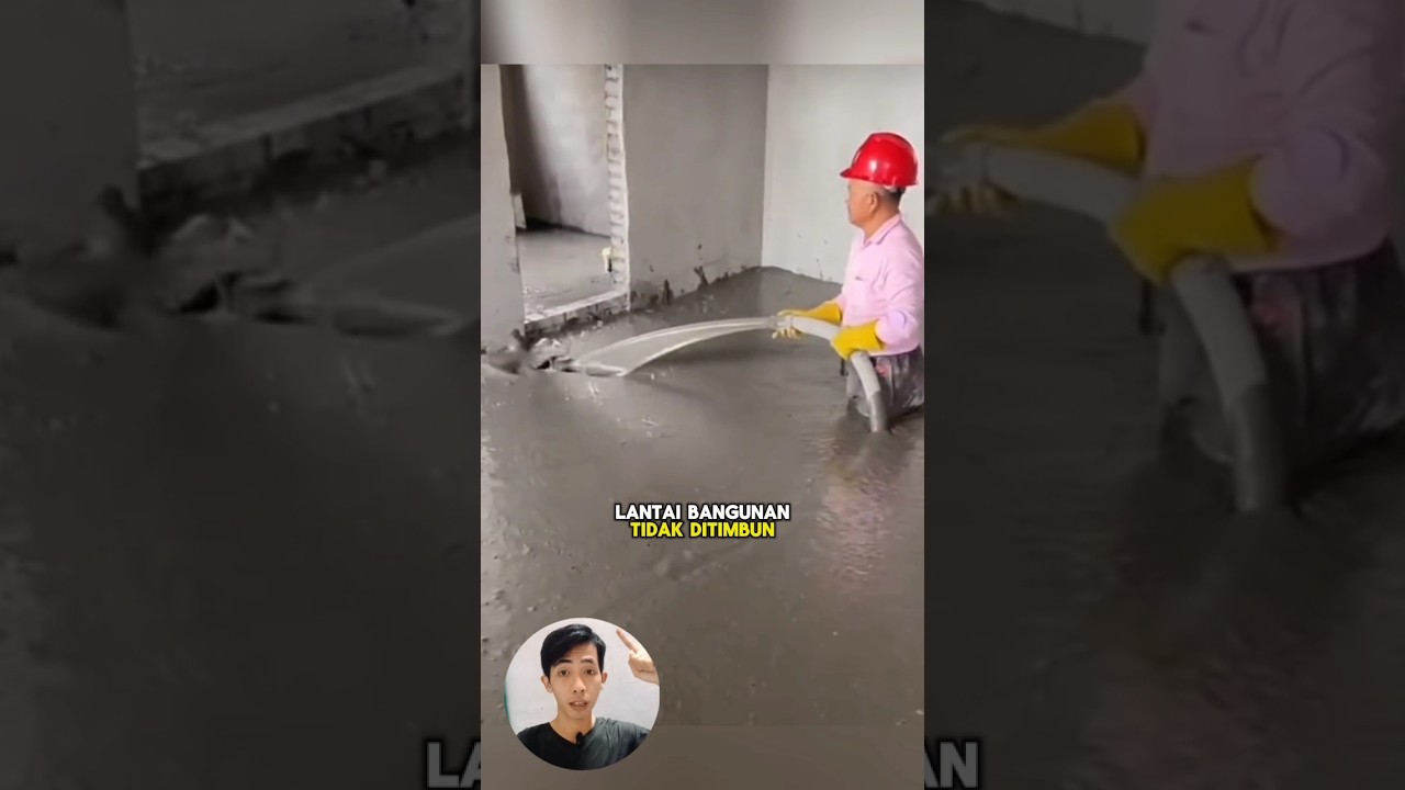 Proses pengecoran lantai #shorts #bangunan #gedungtinggi