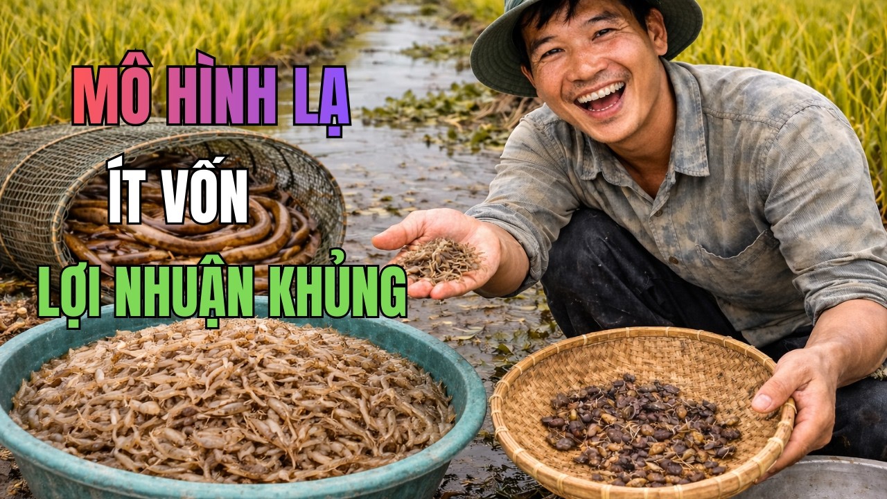 1ha Ruộng Thu Hàng Trăm Triệu – Mô Hình Nuôi Tép Đồng, Lươn Và Cua Ít Người Biết!