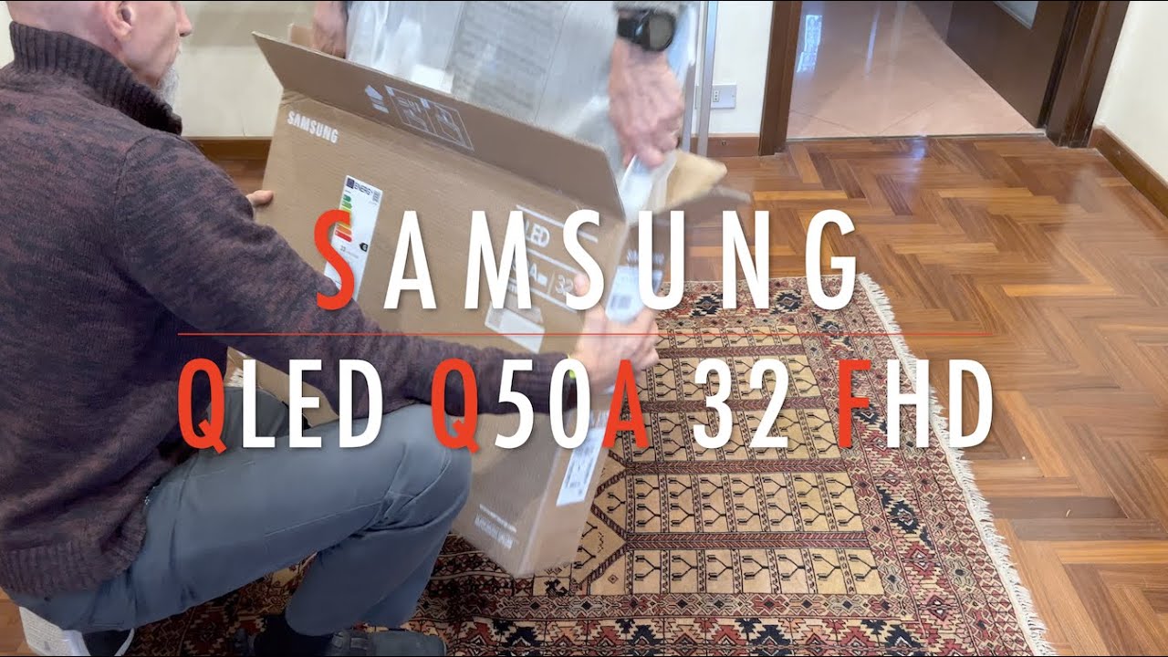 4K 🔴 TV Samsung QLED Q50A 32 FHD QE32Q50AAUXZT 🔴 Unboxing e setup 🔴 19.11.2022