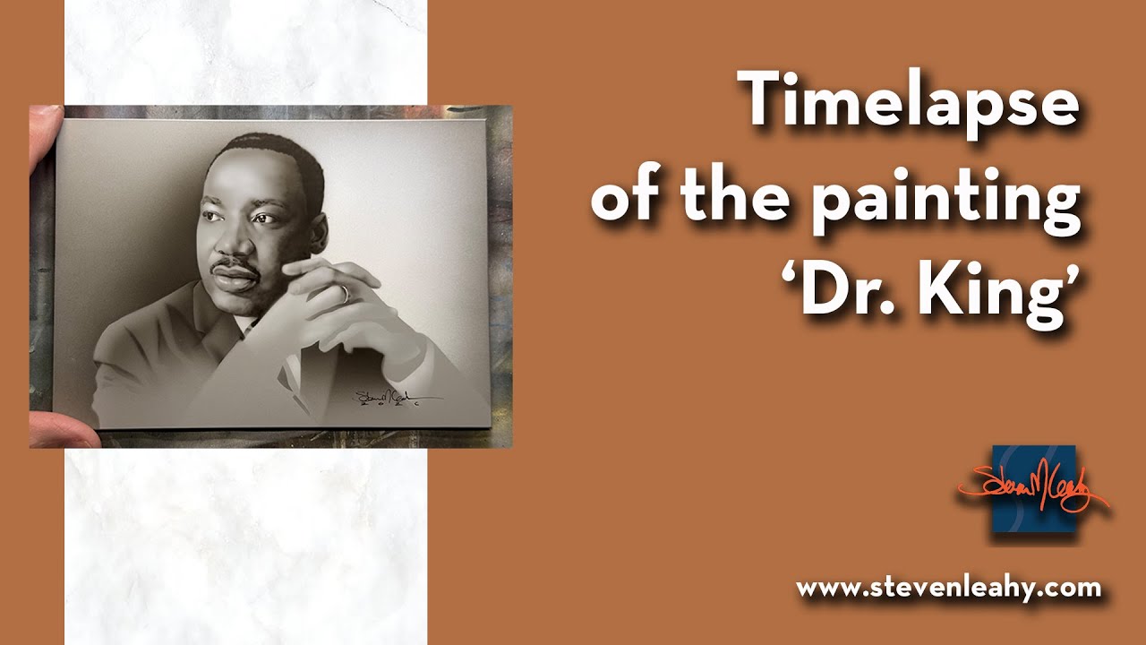 Dr. King Time Lapse airbrush painting