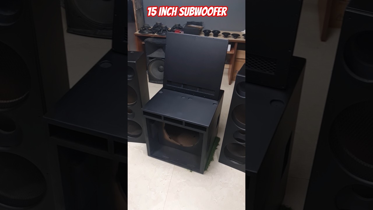 15 inch 800 watt Subwoofer DIY self made box made power sub extreme high bass